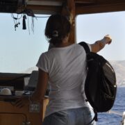 people tour leader Hydra boat