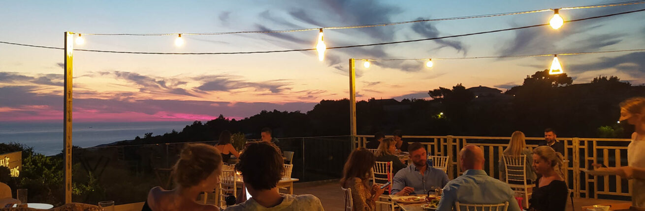 food drink people sunset zakynthos island Odyssey Private Tour