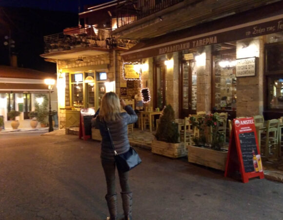 dimitsana village night