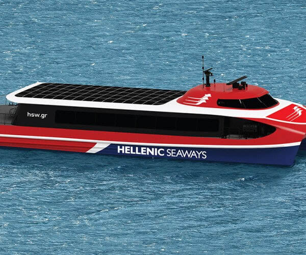 hydra island port speedboat ferry