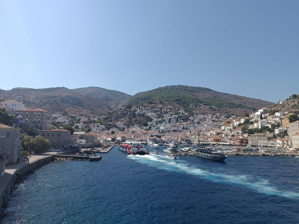 Hydra island boat