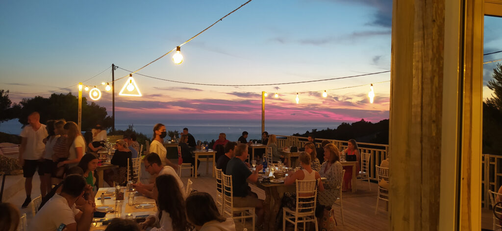 zakynthos island food drinks sunset