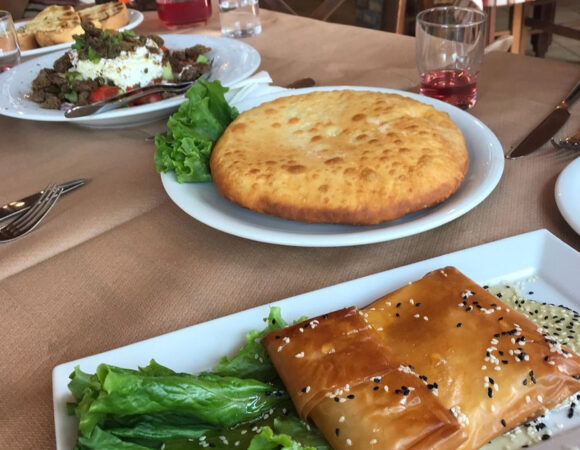 Recipe: Feta cheese wrapped with Phyllo, Honey and Sesame seeds